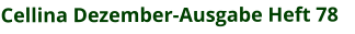 Cellina Dezember-Ausgabe Heft 78